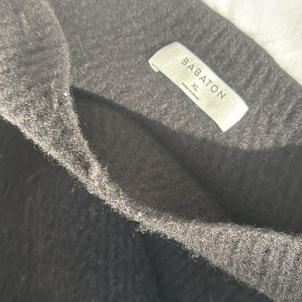 Aritzia Babaton mockneck wool linen blend wide fit sweater - Picture 6 of 10